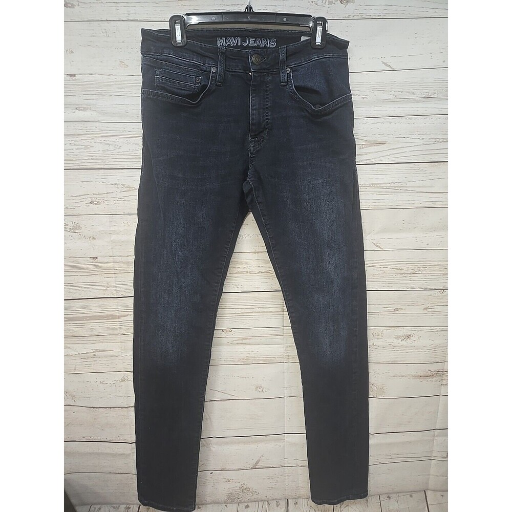 Mavi Jeans Mens 31x34 James Skinny Mid Rise Stretch Dark Wash Modern Stretch